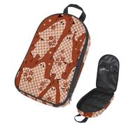 VAPOKF Borsa organizer da viaggio per utensili da campeggio, fantasia floreale, per Halloween, set di utensili da cucina, accessori da cucina, per barbecue all'aperto, solo borsa