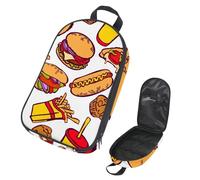 VAPOKF Borsa organizer da viaggio per utensili da campeggio, fast food, hambourg, pizza e bevande, per utensili da cucina, accessori da cucina, custodia per barbecue all'aperto, solo borsa