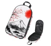 VAPOKF Borsa organizer da viaggio per utensili da campeggio, Fuji Mount Red Sun Cherry Tree Painting Borsa per utensili da cucina, accessori da cucina, custodia per barbecue all'aperto, solo borsa