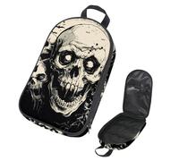 VAPOKF Borsa organizer da viaggio per utensili da campeggio, Halloween zombi teschi, borsa portaoggetti per utensili da cucina, accessori da cucina, custodia per barbecue all'aperto, solo borsa
