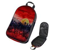 VAPOKF Borsa organizer da viaggio per utensili da campeggio, horror zombie, Hands Out of Cemetery, borsa per utensili da cucina, accessori da cucina, custodia per barbecue all'aperto, solo borsa