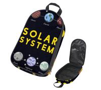 VAPOKF Borsa organizer da viaggio per utensili da campeggio, la borsa portaoggetti con pianeta del sistema solare per utensili da cucina, accessori da cucina, custodia per barbecue all'aperto, solo