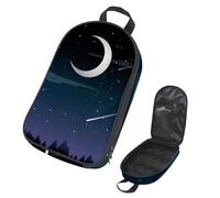 VAPOKF Borsa organizer da viaggio per utensili da campeggio, Meteor Night Sky Moon Borsa portaoggetti per utensili da cucina, accessori da cucina, custodia per barbecue all'aperto, solo borsa