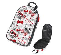 VAPOKF Borsa organizer da viaggio per utensili da campeggio, motivo: cane Yorkshire Terrier con fiocco rosso, borsa per riporre utensili da cucina, accessori da cucina, custodia per barbecue