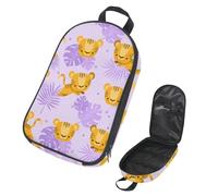 VAPOKF Borsa organizer da viaggio per utensili da campeggio, motivo con tigri e foglie, borsa Mesa De Trabajo per utensili da cucina, accessori da cucina, custodia per barbecue all'aperto, solo borsa