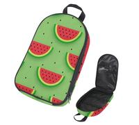 VAPOKF Borsa organizer da viaggio per utensili da campeggio, motivo estivo con fette di anguria, verde, per utensili da cucina, accessori da cucina, per barbecue all'aperto, solo borsa