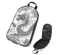 VAPOKF Borsa organizer da viaggio per utensili da campeggio, motivo fiore di drago, per utensili da cucina, accessori da cucina, custodia per barbecue all'aperto, solo borsa
