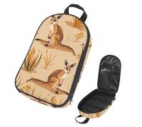 VAPOKF Borsa organizer da viaggio per utensili da campeggio, motivo floreale canguro, per utensili da cucina, accessori da cucina, per barbecue all'aperto, solo borsa