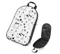 VAPOKF Borsa organizer da viaggio per utensili da campeggio, motivo impronte di cani e ossa, per utensili da cucina, accessori da cucina, custodia per barbecue all'aperto, solo borsa