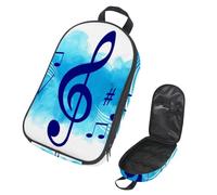 VAPOKF Borsa organizer da viaggio per utensili da campeggio, motivo note musicali blu acquerello, per utensili da cucina, accessori da cucina, per barbecue all'aperto, solo borsa