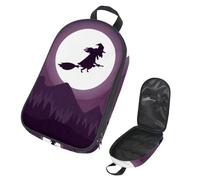 VAPOKF Borsa organizer da viaggio per utensili da campeggio, motivo strega spettrale, per Halloween, set di utensili da cucina, accessori da cucina, per barbecue all'aperto, solo borsa