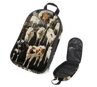 VAPOKF Borsa organizer da viaggio per utensili da campeggio, mucche e bovini da fattoria, borsa per utensili da cucina, accessori da cucina, custodia per barbecue all'aperto, solo borsa