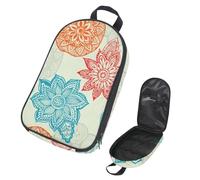 VAPOKF Borsa organizer da viaggio per utensili da campeggio, ornamento a forma di ippopolo, mandala, fiore, per utensili da cucina, accessori da cucina, custodia per barbecue all'aperto, solo borsa