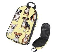 VAPOKF Borsa organizer da viaggio per utensili da campeggio, per chihuahua, bulldog, cuccioli, set di utensili da cucina, custodia per barbecue all'aperto, solo borsa