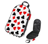 VAPOKF Borsa organizer da viaggio per utensili da campeggio, poker, cuori, mazze, picche e diamanti, borsa portaoggetti per utensili da cucina, accessori da cucina, custodia per barbecue all'aperto