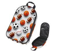 VAPOKF Borsa organizer da viaggio per utensili da campeggio, rugby, basket, baseball, calcio, set di utensili da cucina, custodia per accessori da cucina, per barbecue all'aperto, solo borsa