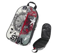 VAPOKF Borsa organizer da viaggio per utensili da campeggio, ruota di ancoraggio, sterzo e conchiglia, borsa portaoggetti per utensili da cucina, accessori da cucina, per barbecue all'aperto, solo