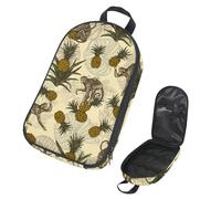 VAPOKF Borsa organizer da viaggio per utensili da campeggio, scimmie e ananoppi, per utensili da cucina, accessori da cucina, custodia per barbecue all'aperto, solo borsa