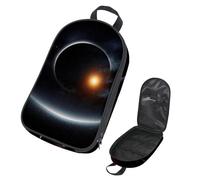 VAPOKF Borsa organizer da viaggio per utensili da campeggio, sfondo nero, spazio e cielo con eclissi solare, per utensili da cucina, accessori da cucina, per barbecue all'aperto, solo borsa