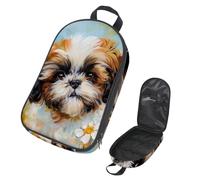 VAPOKF Borsa organizer da viaggio per utensili da campeggio, Shih Tzu, borsa portaoggetti per cuccioli di cane, set di utensili da cucina, custodia per accessori da cucina, per barbecue all'aperto