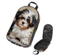 VAPOKF Borsa organizer da viaggio per utensili da campeggio, Shih Tzu Dog Puppy Cute Storage Bag per utensili da cucina, accessori da cucina, custodia per barbecue all'aperto, solo borsa