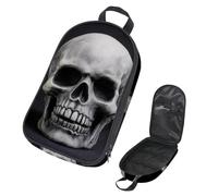 VAPOKF Borsa organizer da viaggio per utensili da campeggio, spaventoso teschio umano morto, per utensili da cucina, accessori da cucina, custodia per barbecue all'aperto, solo borsa