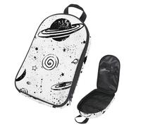 VAPOKF Borsa organizer da viaggio per utensili da campeggio, spazio pianeta, stelle, luna, set di utensili da cucina, custodia per barbecue all'aperto, solo borsa