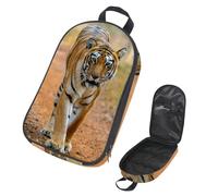 VAPOKF Borsa organizer da viaggio per utensili da campeggio, Tiger Prowl on the Road, borsa per utensili da cucina, accessori da cucina, custodia per barbecue all'aperto, solo borsa
