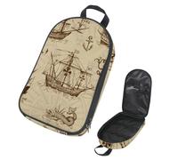 VAPOKF Borsa organizer da viaggio per utensili da campeggio, vecchia barca a vela ancora mostro marino, borsa per utensili da cucina, accessori da cucina, custodia per barbecue all'aperto, solo borsa