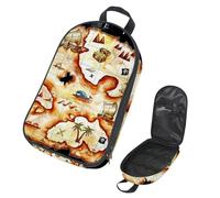 VAPOKF Borsa organizer da viaggio per utensili da campeggio, vintage, motivo: mappa del tesoro dei pirati nautici, per utensili da cucina, accessori da cucina, per barbecue all'aperto, solo borsa