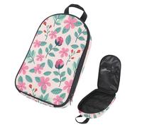 VAPOKF Borsa organizer per utensili da campeggio, colorata con motivo floreale disegnato a mano, per utensili da cucina, accessori da cucina, per barbecue all'aperto, solo borsa