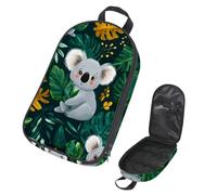 VAPOKF Borsa organizer per utensili da campeggio, con foglie di palma tropicale, koala, per utensili da cucina, accessori da cucina, per barbecue all'aperto, solo borsa