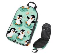 VAPOKF Borsa organizer per utensili da campeggio, con pinguini e conchiglie, per utensili da cucina, accessori da cucina, per barbecue all'aperto, solo borsa