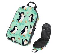 VAPOKF Borsa organizer per utensili da campeggio, con pinguini e conchiglie, per utensili da cucina, accessori da cucina, per barbecue all'aperto, solo borsa