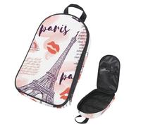 VAPOKF Borsa organizer per utensili da campeggio, con torre Eiffel, baci, cuori, per utensili da cucina, accessori da cucina, per barbecue all'aperto, solo borsa