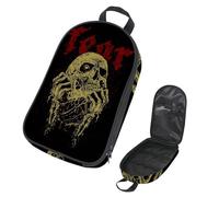 VAPOKF Borsa organizer per utensili da campeggio, Horro, in metallo, con teschio morte, per utensili da cucina, accessori da cucina, per barbecue all'aperto, solo borsa