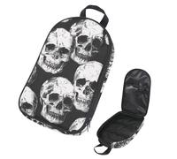 VAPOKF Borsa organizer per utensili da campeggio, motivo teschio umano horror morto, per utensili da cucina, accessori da cucina, per barbecue all'aperto, solo borsa