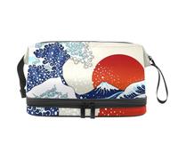 VAPOKF Borsa per cosmetici con motivo astratto e galassia spaziale naturale, per donne e ragazze, borsa da viaggio per trucchi pratica borsa organizer con scomparto per pennelli, Multicolore 11