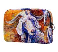VAPOKF Borsa per cosmetici da donna, con tartaruga marina in pericolo di estinzione, borsa da viaggio per articoli da toeletta grande, pratica borsa organizer con cerniera, Multicolore 3