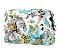 VAPOKF Borsa per cosmetici da donna, con tartaruga marina in pericolo di estinzione, borsa da viaggio per articoli da toeletta grande, pratica borsa organizer con cerniera, Multicolore 9