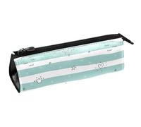 VAPOKF Borsa per penne e matite, con motivo mondo sottomarino, colore: verde, Multi, 5.5 ×6 ×20CM/2.2x2.4x7.9 in, Organizer per borse