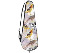 VAPOKF Borsa per racchette da badminton, borsa per racchette da badminton, custodia per racchette da tennis, borsa per 2 racchette, fagiano acquerello uccelli in fiori
