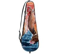 VAPOKF Borsa per racchette da badminton, racchetta da badminton, borsa per racchette da tennis, borsa per 2 racchette, quattro galline in acqua