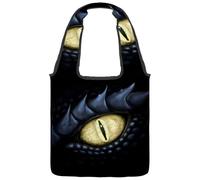 VAPOKF Borsa tote in tela con occhio di drago giallo, borse a tracolla da donna, grande borsa da trasporto riutilizzabile borsa a tracolla per scuola, lavoro, ufficio, viaggi, shopping, casual