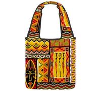 VAPOKF Borsa tote in tela con ornamento della cultura africana, borse a tracolla da donna, grande borsa da trasporto riutilizzabile borsa a tracolla per scuola, lavoro, ufficio, viaggi, shopping