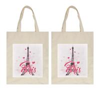 VAPOKF Borsa tote in tela, riutilizzabile, borsa per la spesa ecologica, borsa a tracolla per shopping, lavoro, scuola, viaggi, casual tutti i giorni, Torre Eiffel di Parigi con farfalla, Multi,