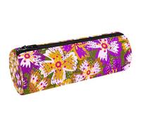 VAPOKF Botanical Wildflowers - Astuccio in tela per penne, matite, monete, cosmetici, cosmetici, cancelleria per studenti, scuola, ufficio, Multi, 20x6.3cm/7.9x2.5in, Astucci per matite