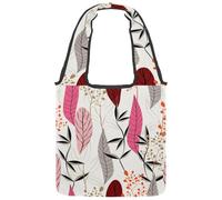VAPOKF Bright Leaves Canvas Tote Bags - Borsa a tracolla da donna, grande, riutilizzabile, per scuola, lavoro, ufficio, viaggi, shopping, stile casual