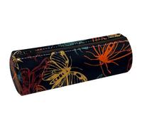 VAPOKF Butterfliy - Astuccio in pelle con libellula, falene e api, astuccio per penne, monete, cosmetici, per studenti, cancelleria, scuola, ufficio, Multi, 20x6.3cm/7.9x2.5in, Astuccio per matite
