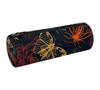 VAPOKF Butterfliy - Astuccio in tela con libellula, falene e api, portamonete, trousse per trucchi per studenti, cancelleria per scuola, ufficio, Multi, 20x6.3cm/7.9x2.5in, Astucci per matite